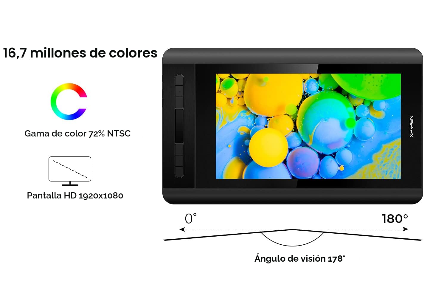 Amazon.com: XP-PEN Artist12 Monitor de dibujo de 11.6 pulgadas FHD